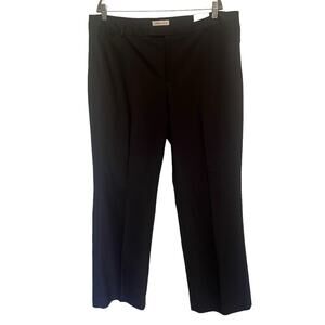 COLDWATER CREEK The Natural Trouser Womens Pants Sz 18 Black New Career Minimal